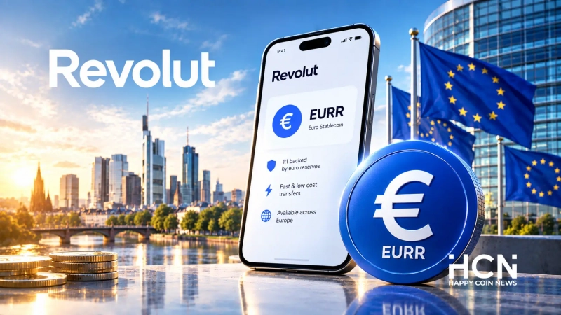 Revolut осуществил запуск стейблкоина EURR в нескольких странах Европы